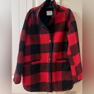 Coat - Buffalo Check Coat / Old Navy NWOT Med